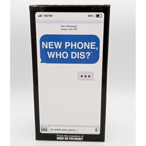 New Phone Who Dis? Adult Party Card Game Offline Text Messaging Ages 17 and Up